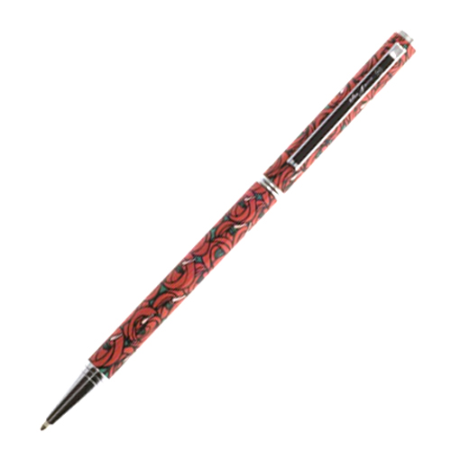 Mackintosh Red Roses & Green Leaf Ball Point Pen