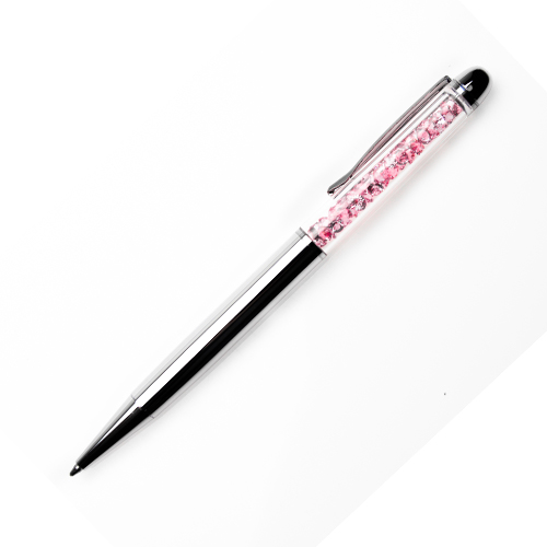 Rose Pink Crystal Ball Point Pen
