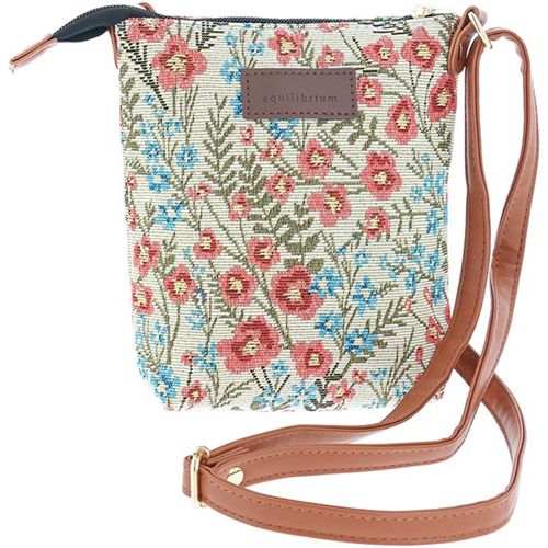 Tapestry Cross Body Bag - Pink Floral