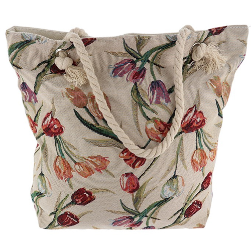 Tapestry Tote Bag - Tulips