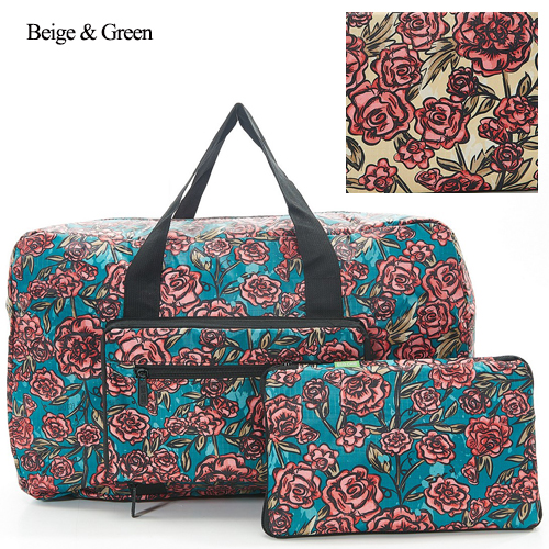 Eco Friendly Foldable Holdall - Roses
