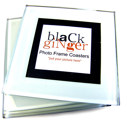 Frosted Photo Frame Glass Coasters