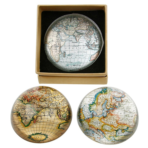 Cartography Paperweight - 3 Assorted Colours