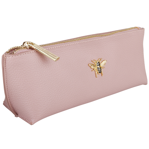 Alice Wheeler Luxury Pink Beauty & Brush Bag