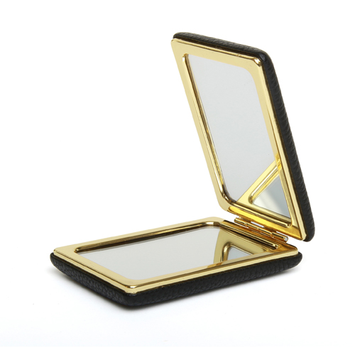 Alice Wheeler Luxury Oblong Compact Mirror - Black