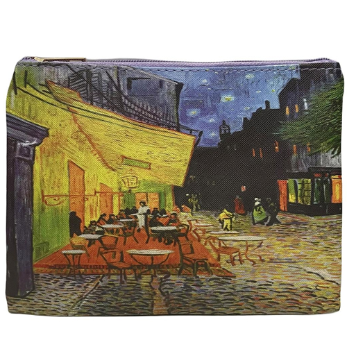 <span style='color: #000000;'>Van Gogh Terrace At Night Print - Mini Clutch</span>