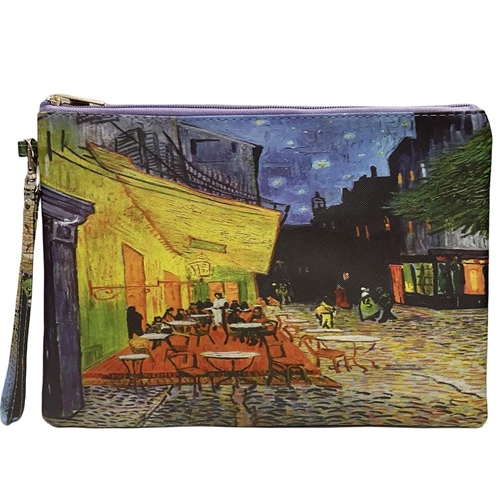 <span style='color: #000000;'>Van Gogh Terrace At Night Print - Clutch</span>