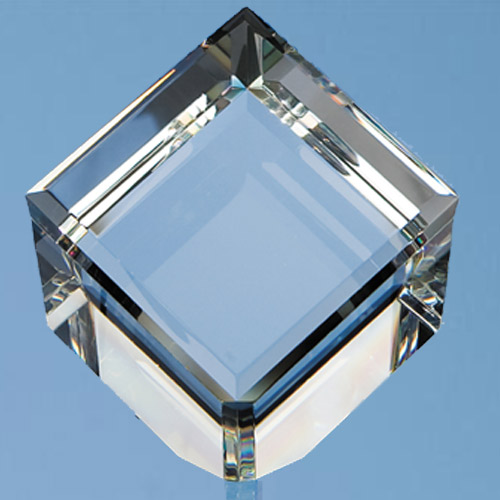 4cm Optic Bevel Edged Cube