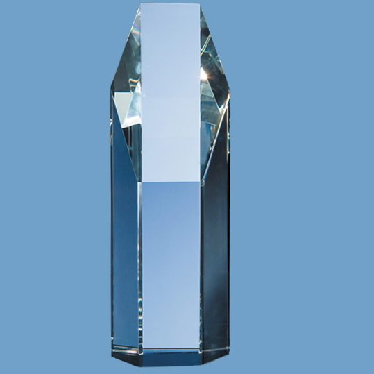 19cm Optical Crystal Hexagon Award