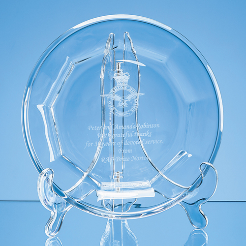 Large Clear Plate Stand
