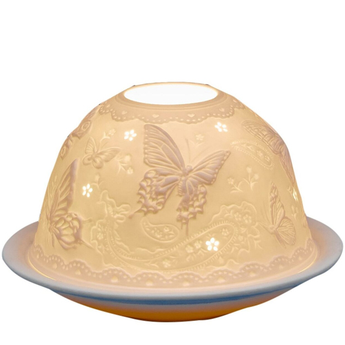 Butterflies Porcelain Tealight Holder
