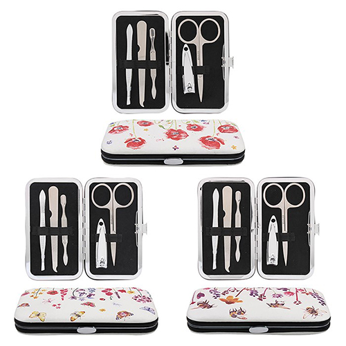 <span style='color: #000000;'>Countryside 5 Piece Manicure Set - Poppy, Butterflies & Bees</span>
