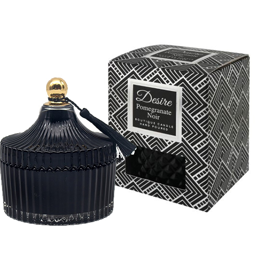 Desire Luxury Ridge Candle Jar - Pomegranate Noir