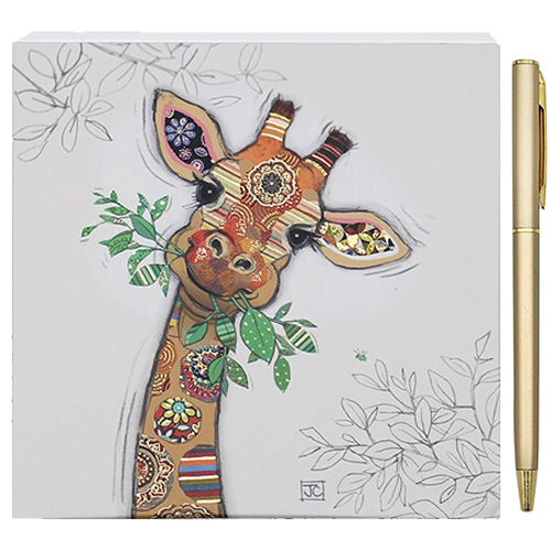 <span style='color: #000000;'>Bug Art Memo Pad & Pen -  Gina Giraffe</span>