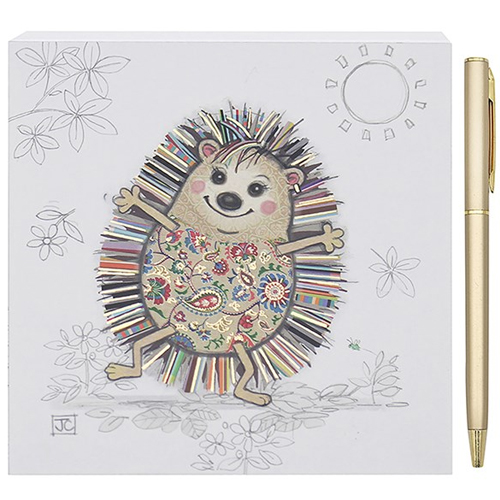 <span style='color: #000000;'>Bug Art Memo Pad & Pen -  Hattie Hedgehog</span>