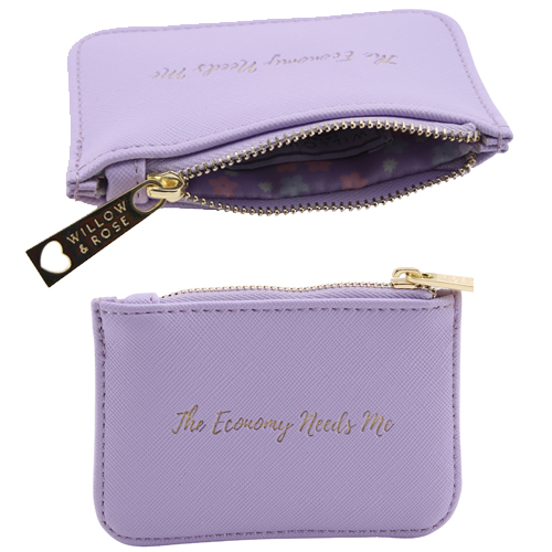 Willow & Rose The Economy Needs Me Lilac Purse