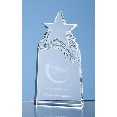 18cm Optical Crystal Star Mountain Award