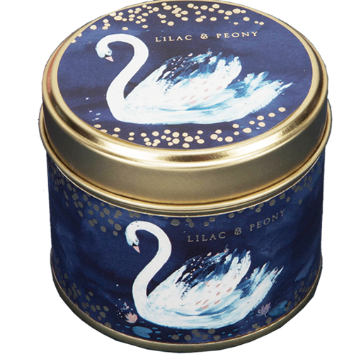 Swan Lake Lilac & Peony Candle in a Tin