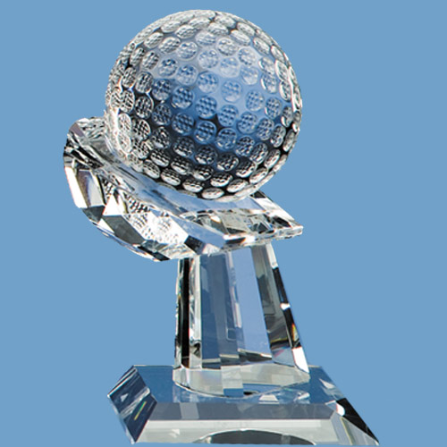 6cm Optic Golf Ball on Mounted Hand Award