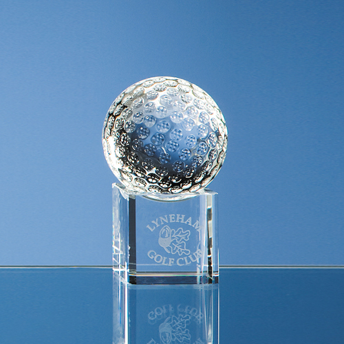5cm Optic Golf Ball on Clear Base