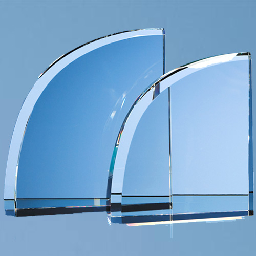 15.5cm Optical Crystal Curve Award