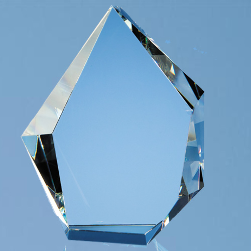 20cm Optical Crystal Facet Iceberg Award