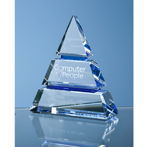 15cm Optical Crystal Luxor Award