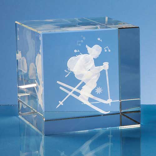 10cm 3D Optical Crystal Cube