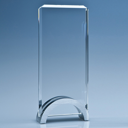 20cm Optical Crystal Rectangle on Stand