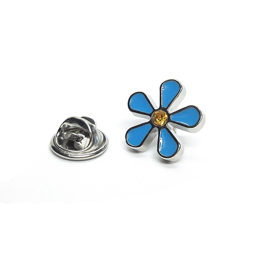 Forget Me Not Lapel Pin Badge