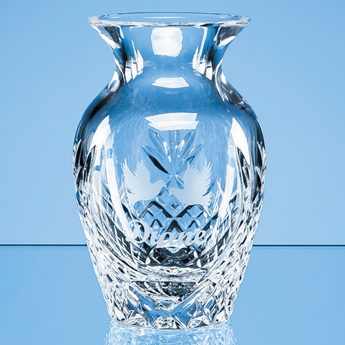 12cm Lead Crystal Panelled Bud Vase